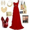 What Shoes and Jewelry to match with Red Cocktail Outfit