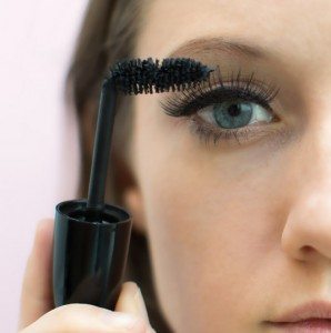 Apply mascara to lower eye lashes